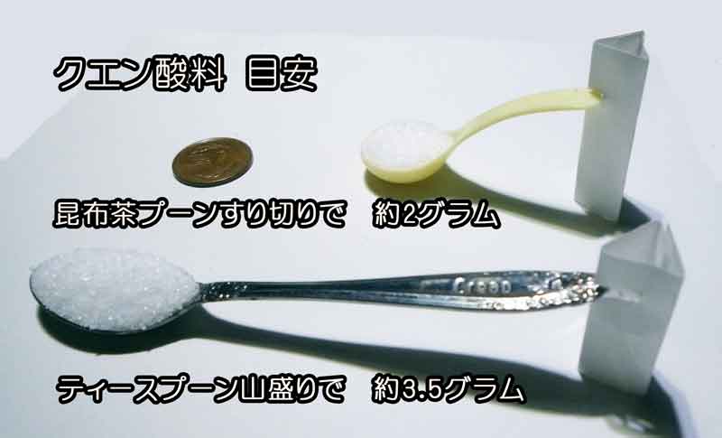 クエン酸料目安